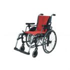 Karma S-Ergo 305 Light Wheelchair, 24 inch Solid Rear Wheel, Seat Width 18 inch, Color Pearl Silver # Km-3520.2Q24