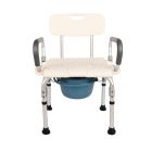 Buy Aluminum Shower Chair With Backrest and Armrest Online 