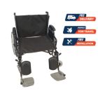 Buy Merits Bariatric Steel Wheelchair With Double Cross Braces Online