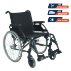 Buy Sunrise Breezy Premium Wheelchair, 24 Inch Solid Spoke Wheel online 