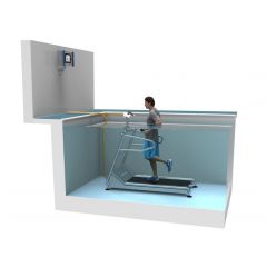 Hydrophysio Fusion Free Standing Pool Treadmill