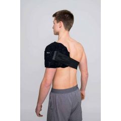 Xena Onyx Cool Cooling Compression Wrap for Shoulder, Black