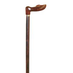Anatomical Wooden Left Hand Cane # 150
