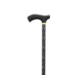 Garcia Fritz Handle Crutch Adjusting Cane - Matte Black #462