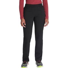 Women's Mid Rise Tapered Leg Pull-On Scrub Pant Black -DK135