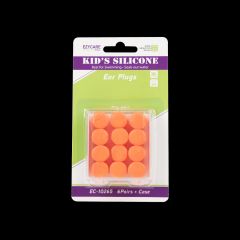 سدادات أذن سيليكون للأطفال من إيزي كير بلس، 6 أزواج + جراب
