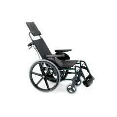 Sunrise - Breezy Wheelchair Breezy Premium 49 Cm With Reclining And Elevating Leg Rest, 24 Inch Solid Spoke Wheel- Selenium Grey # 08100101 49