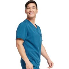 Dickies EDS Essentials Men's Scrub V-Neck Top DK615 - Caribbean Blue