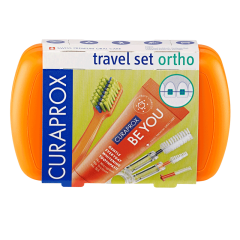 Curaprox Ortho Travel Set – Ortho Toothbrush, Be You Toothpaste & Interdental Brush
