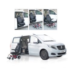 Auto Adapt Carony Classic Transport Wheelchair With 12 Rear Wheels And Compact Seat For Installation On Right Side And Carony Rails 475Mm -1 Pair - # 102720