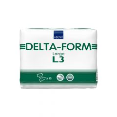 حفاضات أبينيا دلتا فورم للكبار، 15 قطعة/عبوة