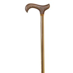 Garcia Derby Handle Crutch Adjusting Brown Cane #366