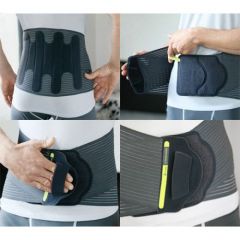 Thuasne Back Support Lombaskin  Black/Grey