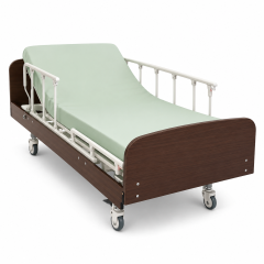 Sigmacare Electric Bed  3 Motors  Wooden H/F And Side Boards With Mf-105 Mattress And Iv Pole - # BL-BH6