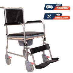 Aluminum Commode  With Padded at Best Price