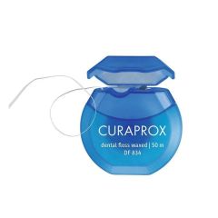 Curaprox DF 834 Dental Floss Waxed With Mint - 50m