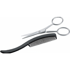Ezycare Moustache Scissors and Comb Set