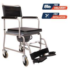 Buy Al Essa Tiltable Commode Chair Grey Online