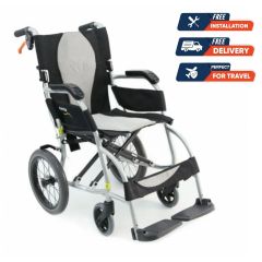 Karma Ergo Light Travel Wheelchair  Seat Width 18 X 17, Wheel Size 6 X 14F # 91049-0039