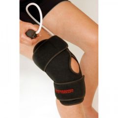 معالج بالضغط فيلكرو مع مضخة للركبة/الكوع من سيسل ، أسود