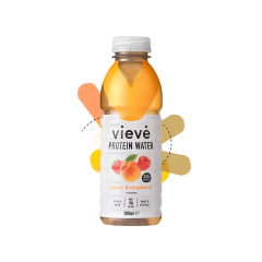 VIEVE PROTEIN WATER PEACH & RASPBERRY 500 ML