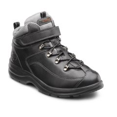 Dr. Comfort Lightweight Stylish Hiker Shoe For Women-Vigor Black Velcro- Wide Size 37