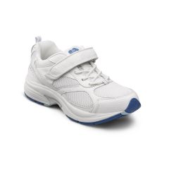Dr. Comfort Extra Light Weight Mesh & Leather Trainer Shoe For Women- Victory Plus - Blue Lace- Wide Size 36.5