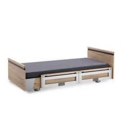 Shop Aura Low Care Bed with Integrated Back Extension, Bardolino Oak Décor, Sleeping Surface Online