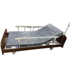 Sigmacare Electric Bed  3 Motors  Wooden H/F And Side Boards With Mf-105 Mattress And Iv Pole - # BL-BH6