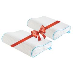 Soft Life 2 Pcs Bundle Memory Foam Pillow
