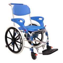 Buy Al Essa Aluminum Commode Chair With 22 Inch Rear Wheels Online