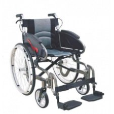 Deluxe Light Weight Aluminum Wheelchair-Seat Width 46 Cm, 24 Inch Wheel- Grey # Ca9791Lf