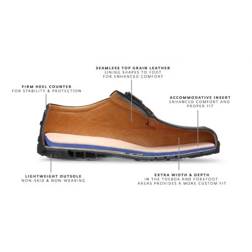 Alessa Medical Dr Comfort Full Top Grain Leather Trainer Shoes